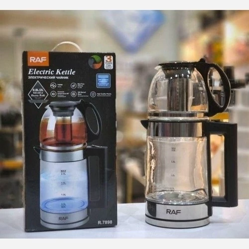 چای ساز روهمی راف مدل R.7898 ظرفیت ۲ لیتر با کتری پیرکس