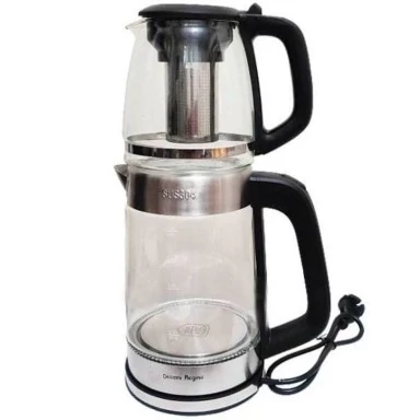 چای ساز دسینی مدل DR6001 کتری ۲ لیتر استیل