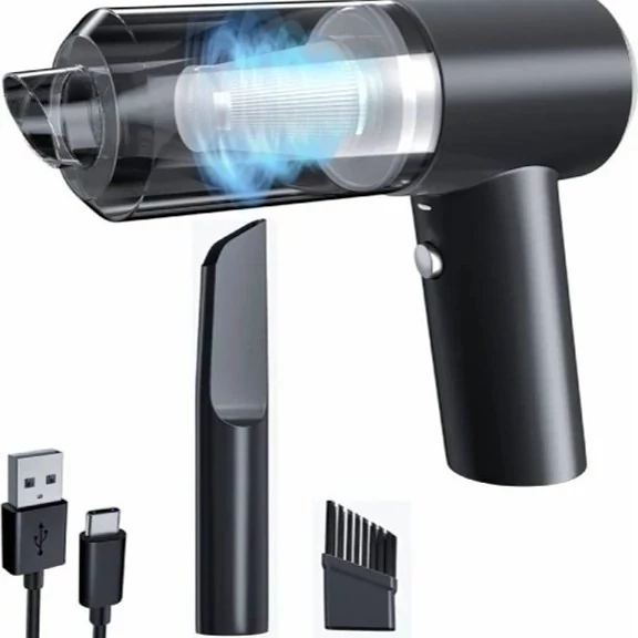 جارو شارژی خودرو تفنگی خودرو مسافرتی کمپینگ،(دمنده و مکنده ) مدلvacuum cleaner as228