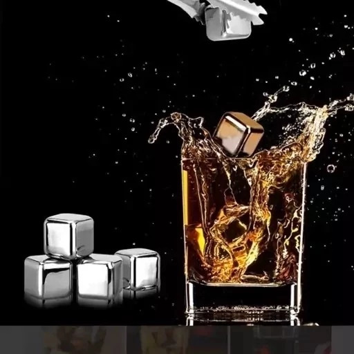 یخ استیل مکعبی ۸ عددی