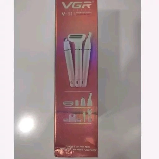 ماشین اصلاح وی جی آر مدل VGR 611 سه کاره ضد آب با تیغه استیل