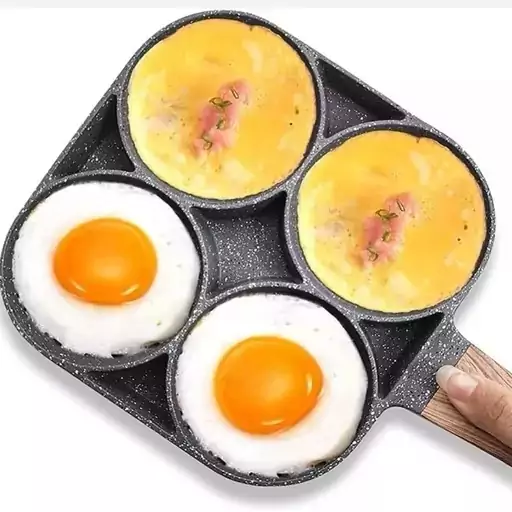 ماهیتابه گرانیتی سایز ۱۸ چهارخانه ۴ تکه
