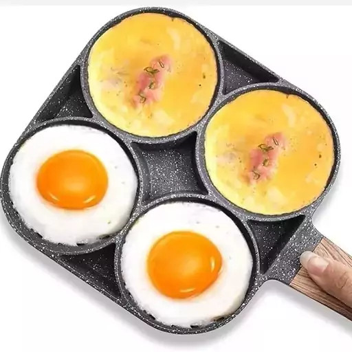 ماهیتابه گرانیتی سایز ۱۸ چهارخانه ۴ تکه