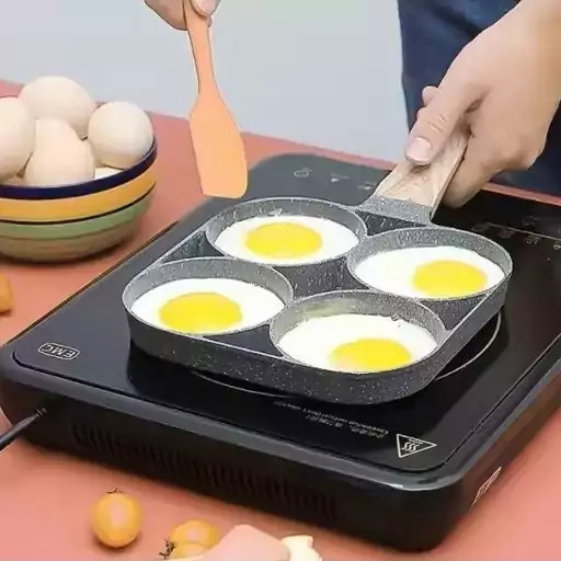 ماهیتابه گرانیتی سایز ۱۸ چهارخانه ۴ تکه