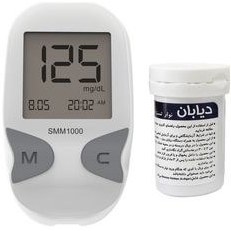 دستگاه سنجش قندخون دیابان مدل SMM1000 همراه ۵۰ عدد نوار تست