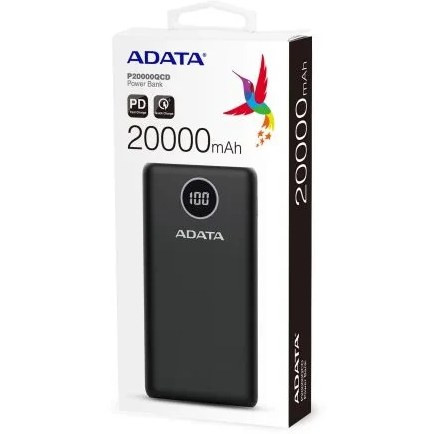 پاوربانک ای دیتا مدل P20000QCD ظرفیت 20000 میلی آمپر ساعت