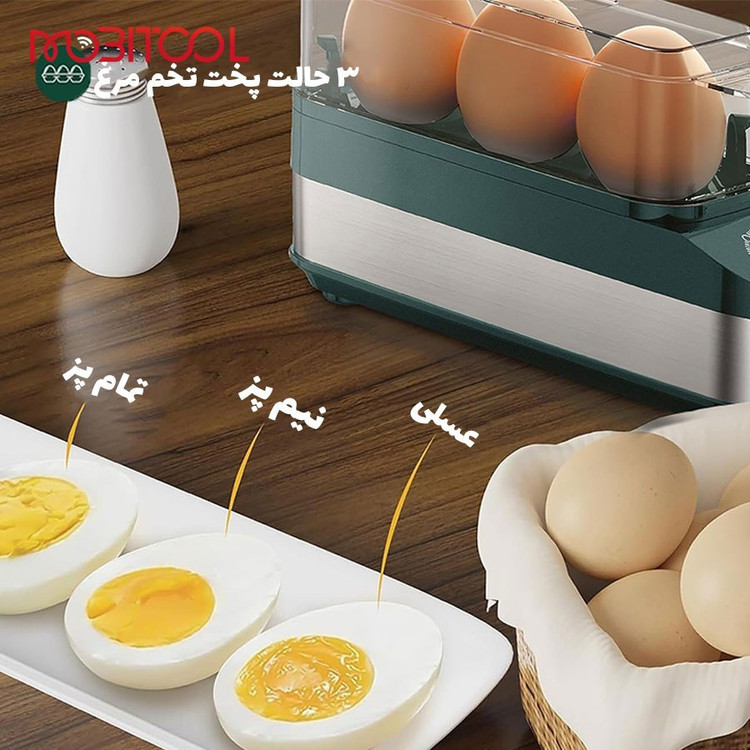 تخم مرغ پز گرین لاین مدل GNTRIOEGG ظرفیت ۰.۱ لیتر