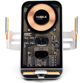 پایه نگهدارنده و شارژر بی سیم هیسکا مدل HK-2351W ظرفیت ۱۵ وات