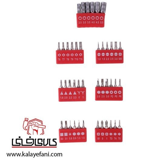 ست پیچ گوشتی تعمیرات موبایل رونیکس مدل RH-2711 ۲۴ عددی