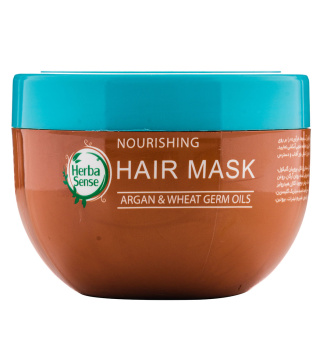 ماسک مو آردن مدل Herba Sense مناسب مو آسیب دیده و شکننده حجم 250 گرم