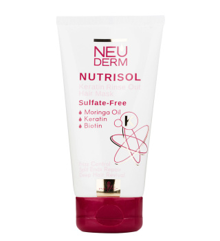 ماسک مو کراتینه نئودرم مدل Nutrisol فاقد سولفات مناسب انواع مو حجم 150 میلی لیتر
