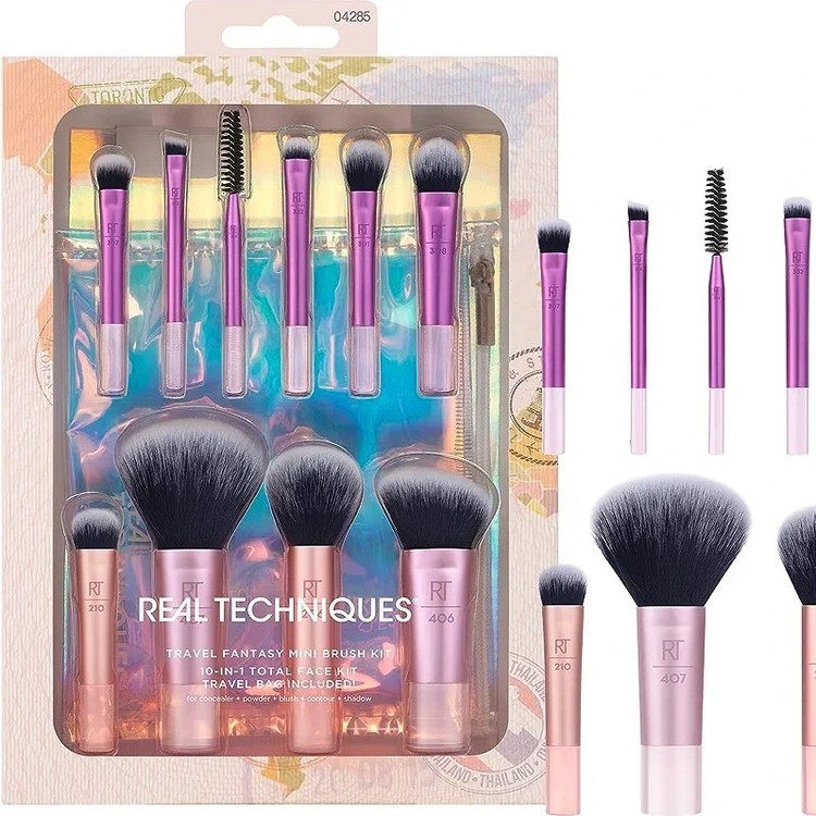 ست براش ۱۰ عددی مسافرتی ریل تکنیک مدل Fantasy Mini Brush
