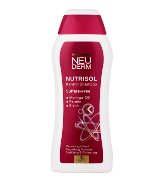 شامپو کراتین نئودرم مدل Nutrisol فاقد سولفات حجم 300 میلی لیتر