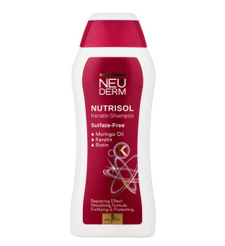 شامپو کراتین نئودرم مدل Nutrisol فاقد سولفات حجم 300 میلی لیتر