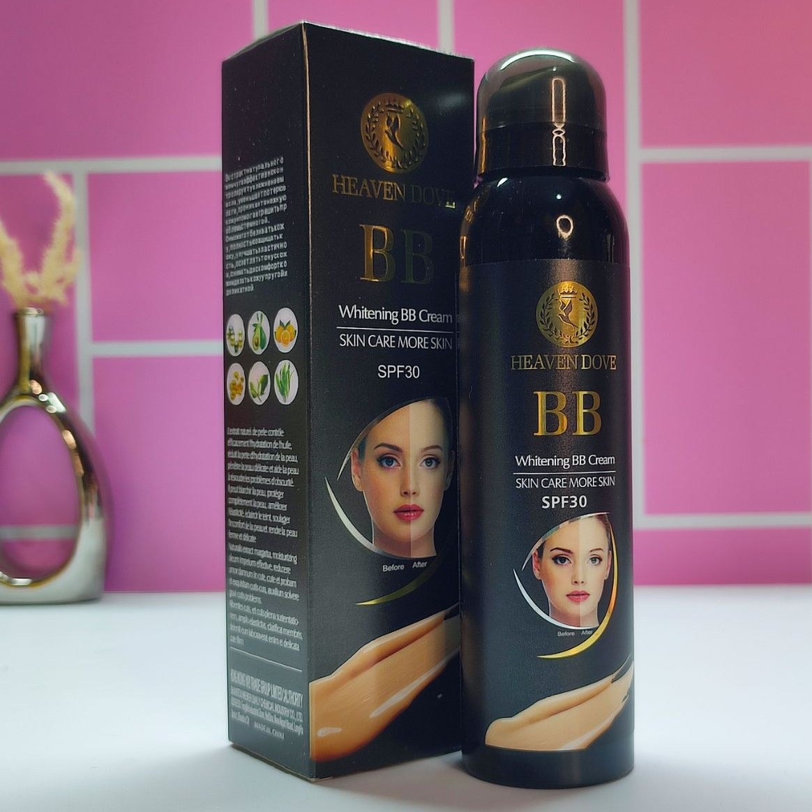 اسپری بی بی کرم هیون داو حجم ۱۵۰ میل با SPF30 مناسب انواع پوست