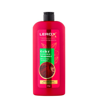 شامپو تثبیت کننده رنگ موی سر لروکس حجم 550 گرم