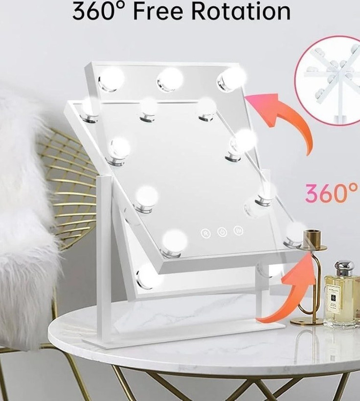 آینه آرایشی گرین لاین مدل GLAM SHINE با ۱۲ LED