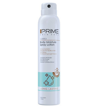 اسپری لوسیون بدن آبرسان پرایم مدل Long Lasting حجم 200 میلی لیتر