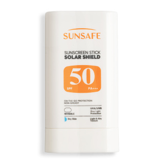 ضد آفتاب استیکی سان سیف مدل Solar Shield با SPF 50 مناسب پوست های خشک وزن 20 گرم