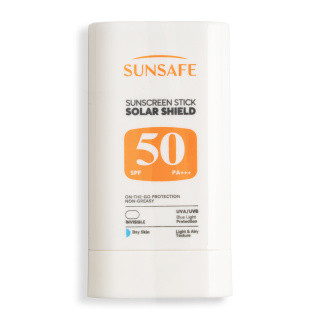 ضد آفتاب استیکی سان سیف مدل Solar Shield با SPF 50 مناسب پوست های خشک وزن 20 گرم