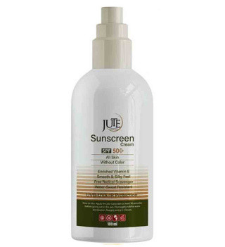 کرم ضد آفتاب بی رنگ ژوت با SPF50 مناسب انواع پوست حجم 100 میلی لیتر