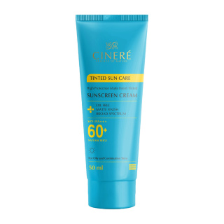 کرم ضد آفتاب رنگی سینره با SPF60 مناسب پوست چرب حجم 50 میلی لیتر