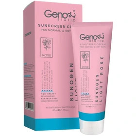 کرم ضد آفتاب رنگی ژنوبایوتیک مدل SunoGen با SPF50 مناسب پوست خشک و معمولی حجم 50 میلی لیتر
