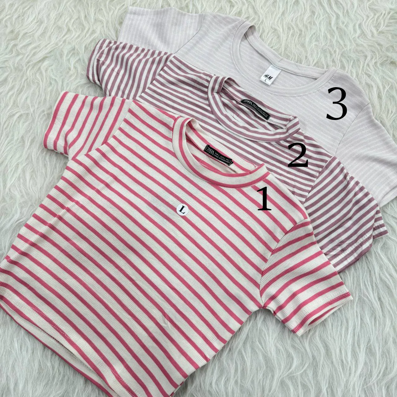 کراپ راه راه کبریتی چهارفصل زنانه دخترانه تنخور شیک سایز S M L XL XXL