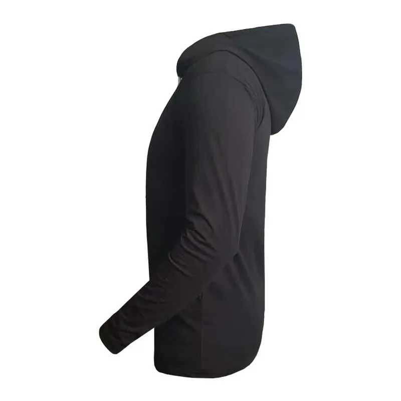 تیشرت آستین بلند کلاه دار طرح آث میلان مدل j8968 جنس نخی اعلا رنگ زرد مشکی سفید سایز L XL 2XL