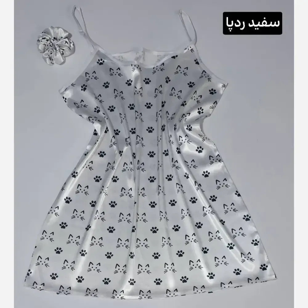 تاپ بلند زنانه مدل واسکارنچی جنس ساتن الیکس فری سایز