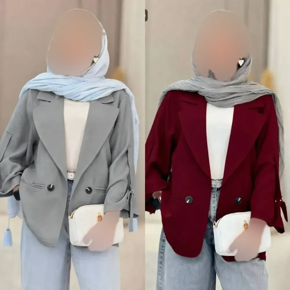 کت زنانه مدل طیبه جنس شانتون فری سایز 38 تا 48