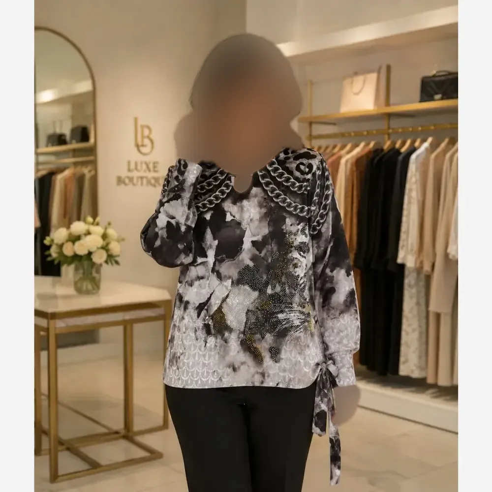 شومیز کراپ زنانه جنس کراش دو جیب فری سایز سبک و خنک