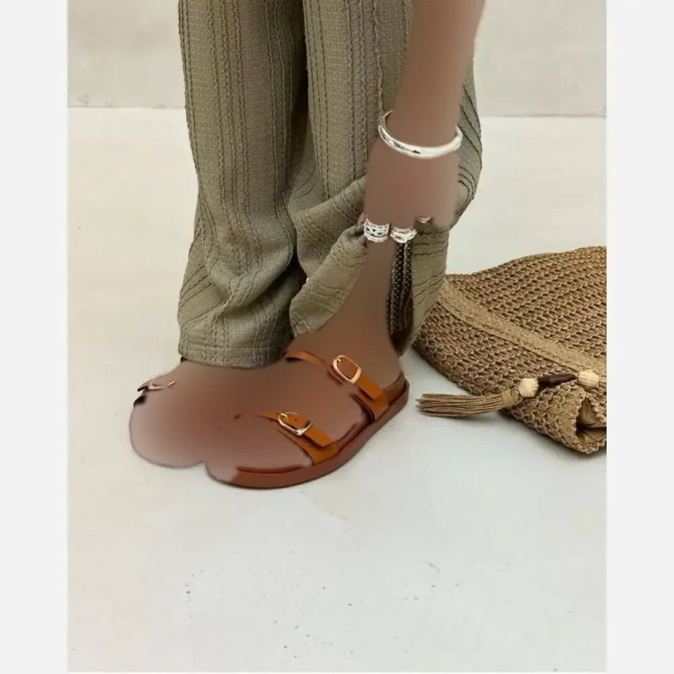 صندل زنانه زارا ساحلی چرم بیاله طبی و سبک