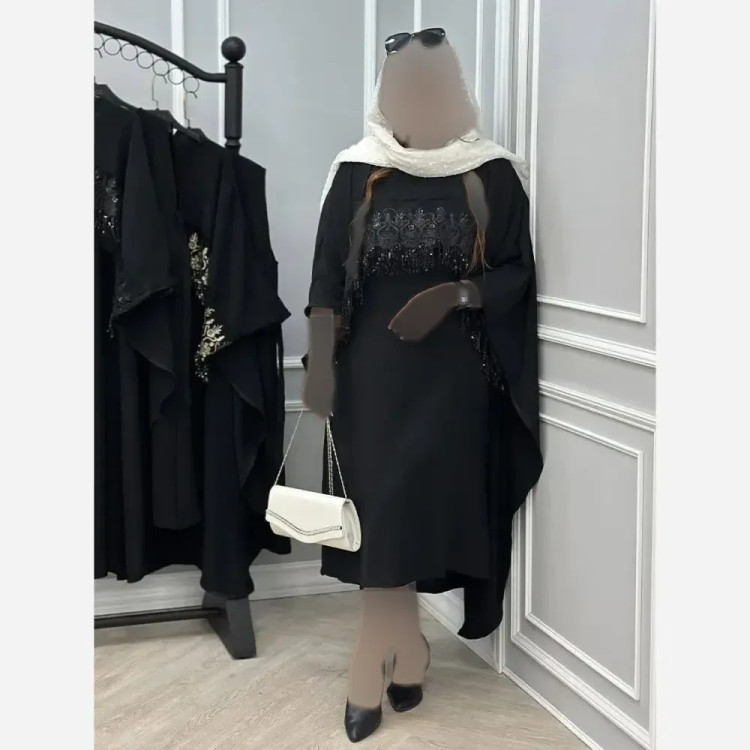 ست پیراهن و رویه زنانه جنس کرپ بوگاتی فری سایز 38 تا 48