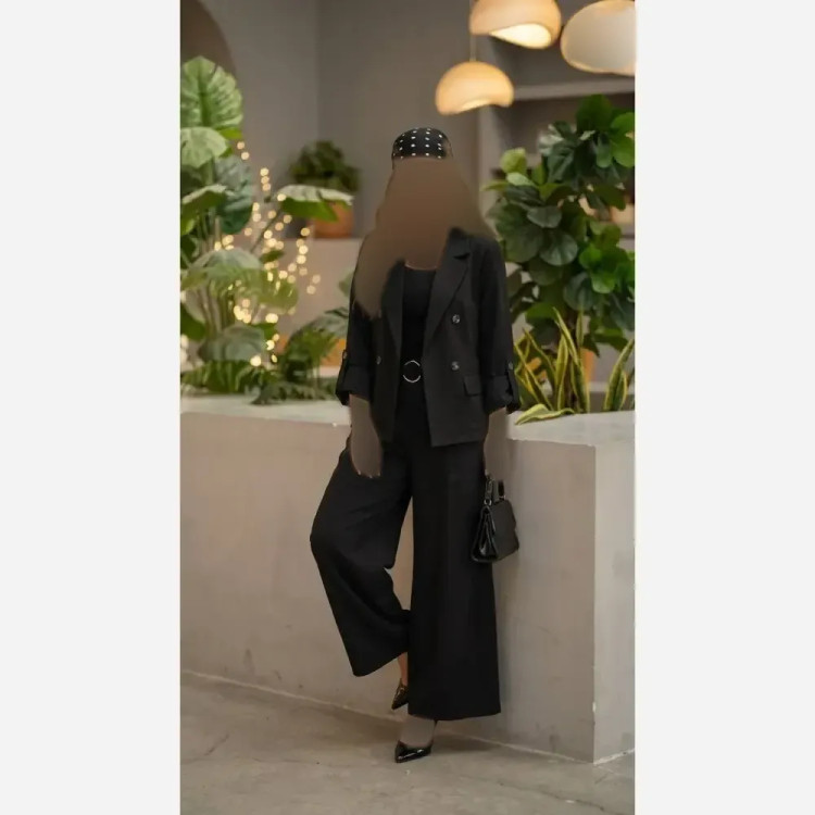 ست کت و شلوار زنانه مدل سارینا جنس لنین درجه یک