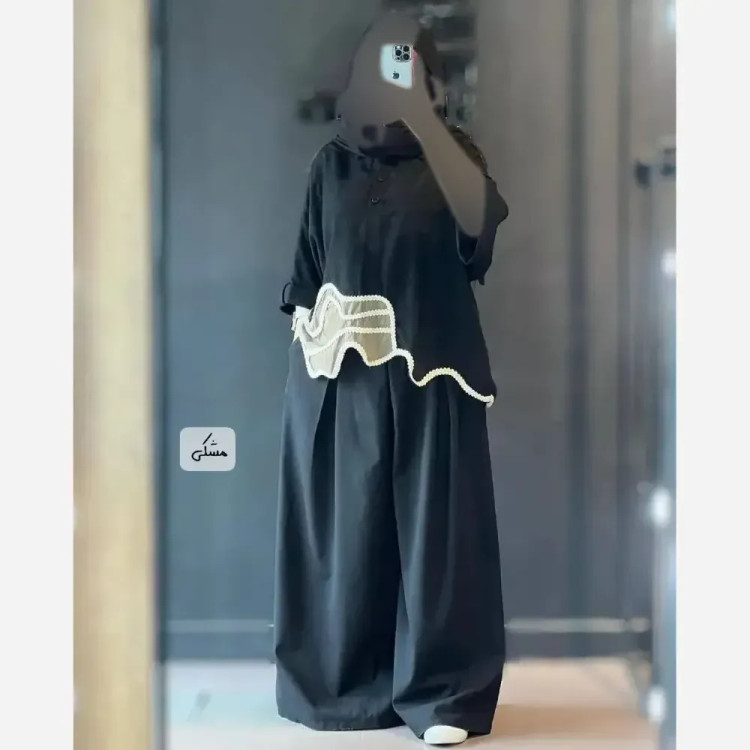 ست کت و سارافون زنانه مدل گلشیفته جنس بابوس و بوگاتی فری سایز تا 48