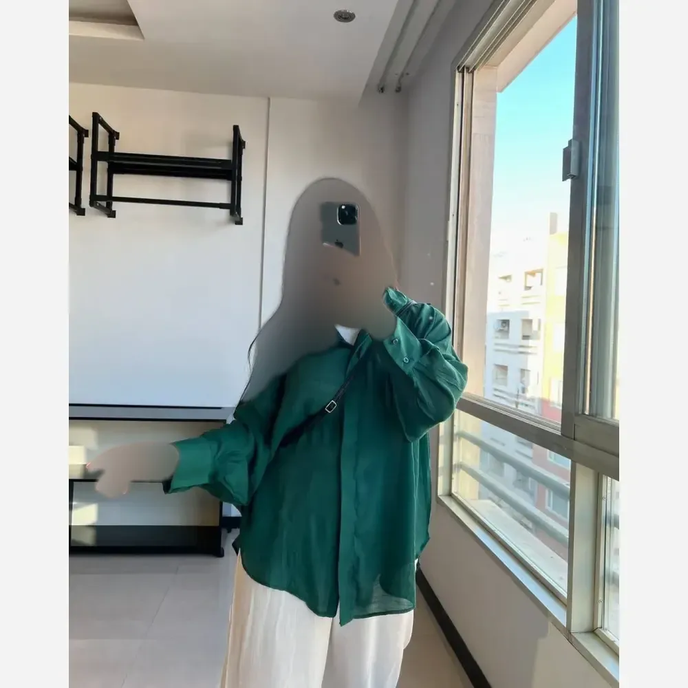 شومیز زنانه مدل مدادرنگی جنس وال اسلپ سایز 36 تا 46