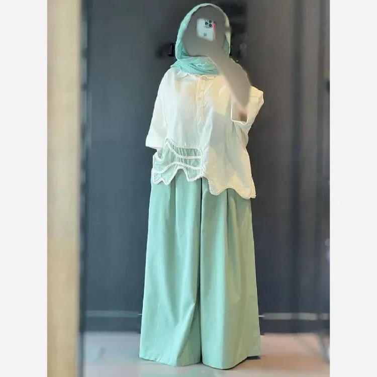 ست شومیز و شلوار زنانه لینن مدل ترلان در سه رنگ