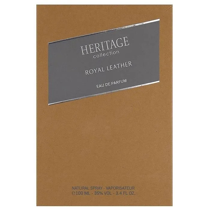 ادو پرفیوم مردانه هریتیج مدل Royal Leather حجم 100 میلی لیتر