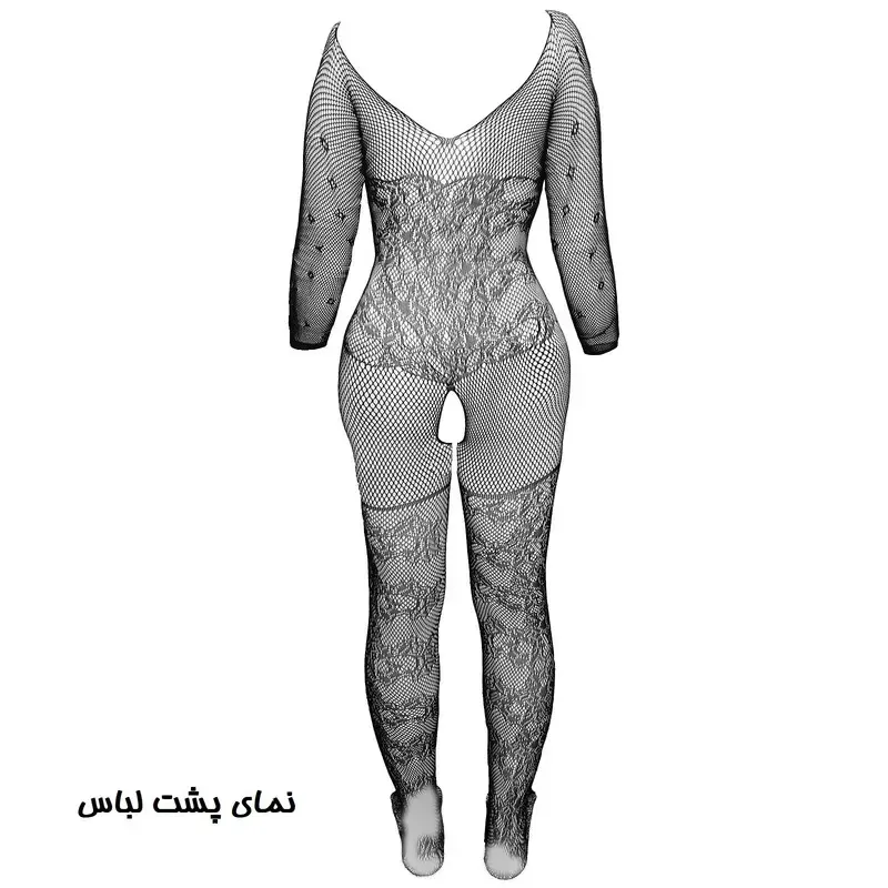 لباس خواب زنانه فانتزی فاق باز فری سایز با کشسانی بالا