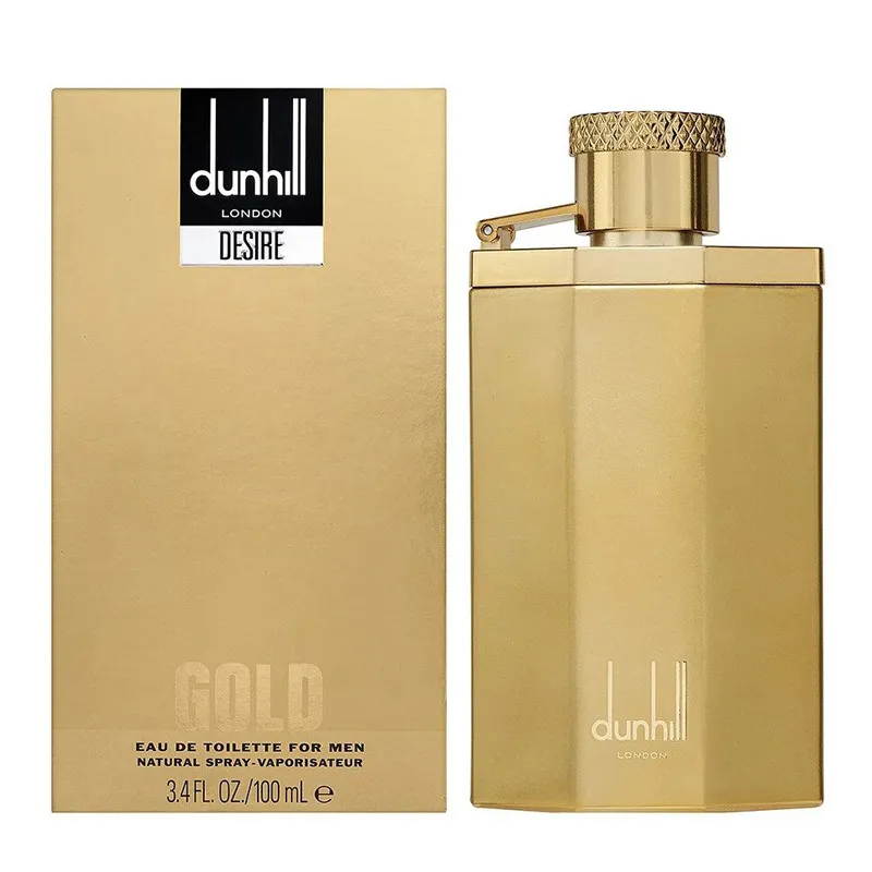 ادو تویلت مردانه دانهیل مدل Desire Gold حجم 100 میلی لیتر