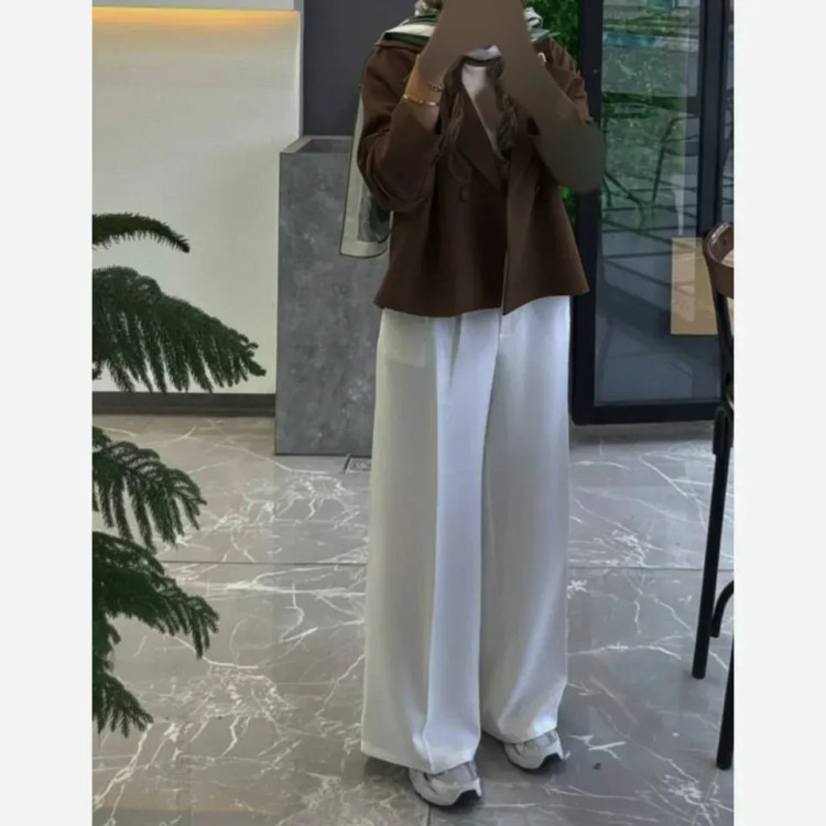 کت و شلوار زنانه مازراتی کمربند دار مدل آزیتا فری سایز