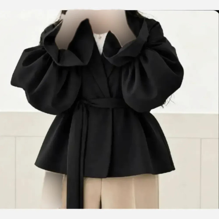 کت و شلوار زنانه مدل عروسک پارچه مازراتی شلوار بگ سایز فری تا 48
