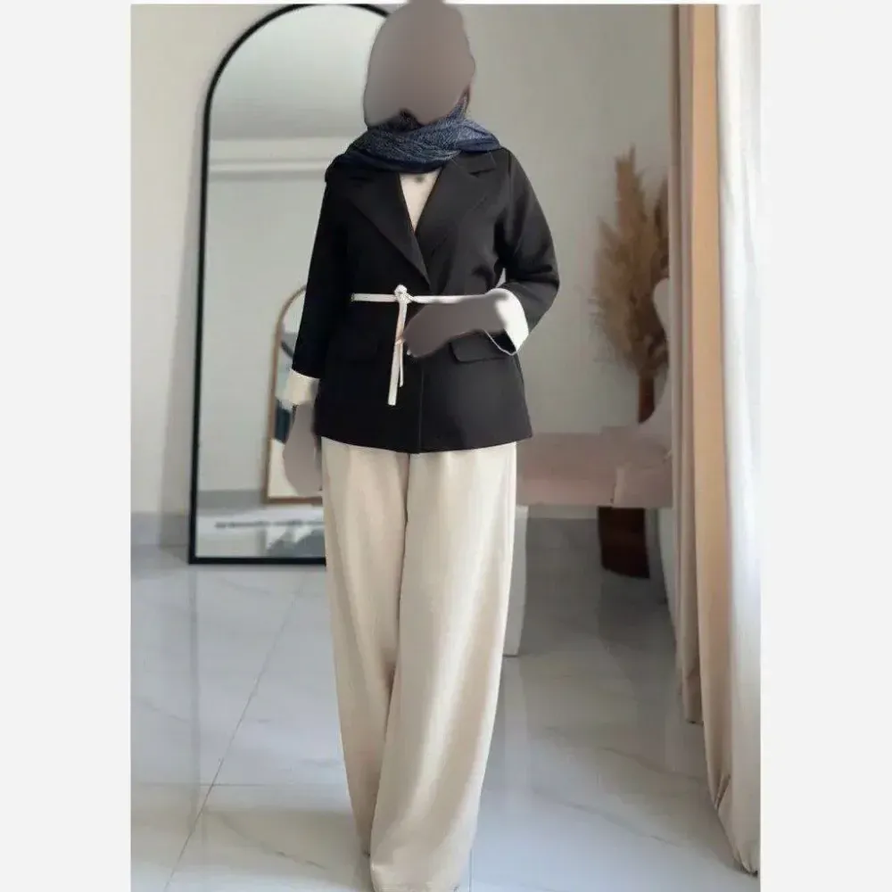 کت دامن مخمل کبریتی ریز زنانه فری سایز تا 48 رنگی