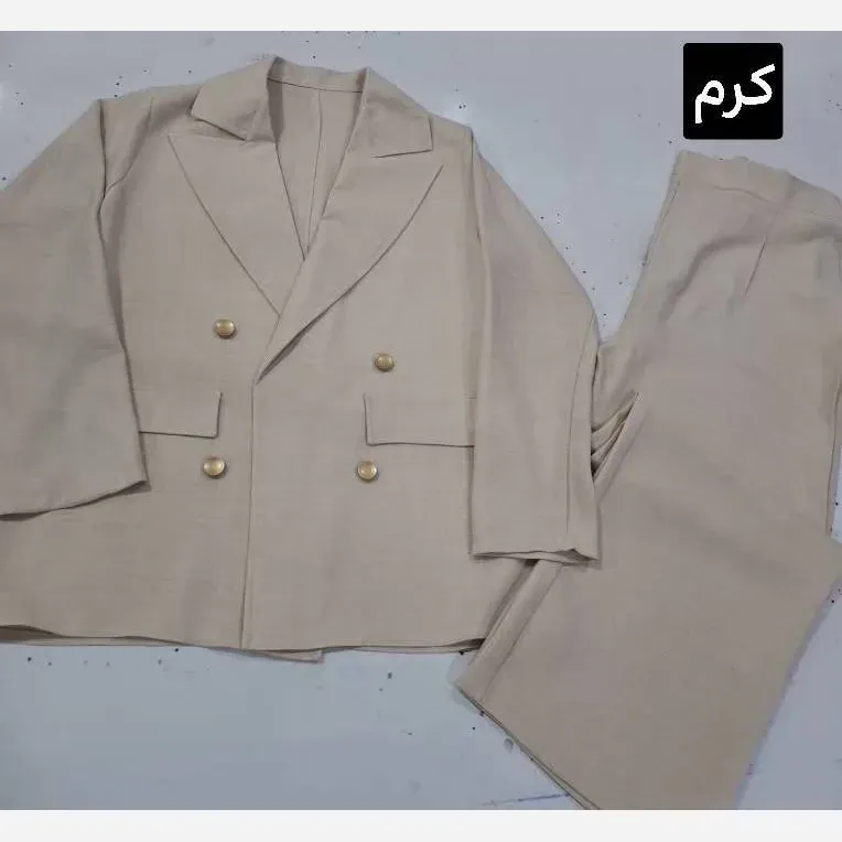 ست مانتو شلوار مازراتی و تور مشکی مزونی فری سایز تا 46 شلوار نیم بگ