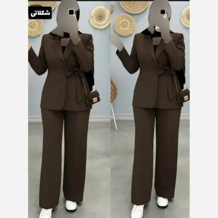 ست مانتو و شلوار بهاره مازراتی فری سایز تا 48 رنگ بندی متنوع