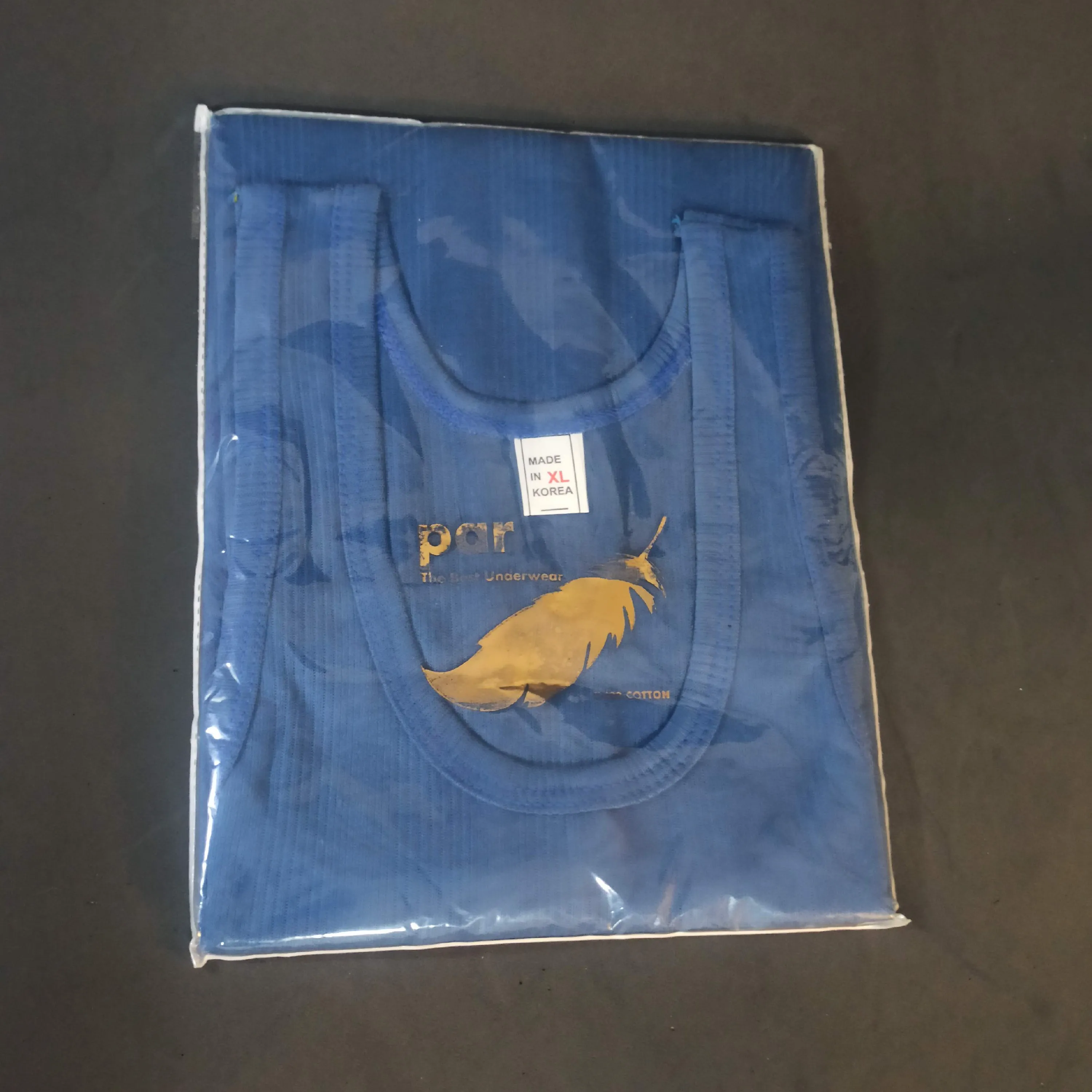 رکابی مردانه پنبهای بسته سه عددی رنگی سایز L تا 2XL