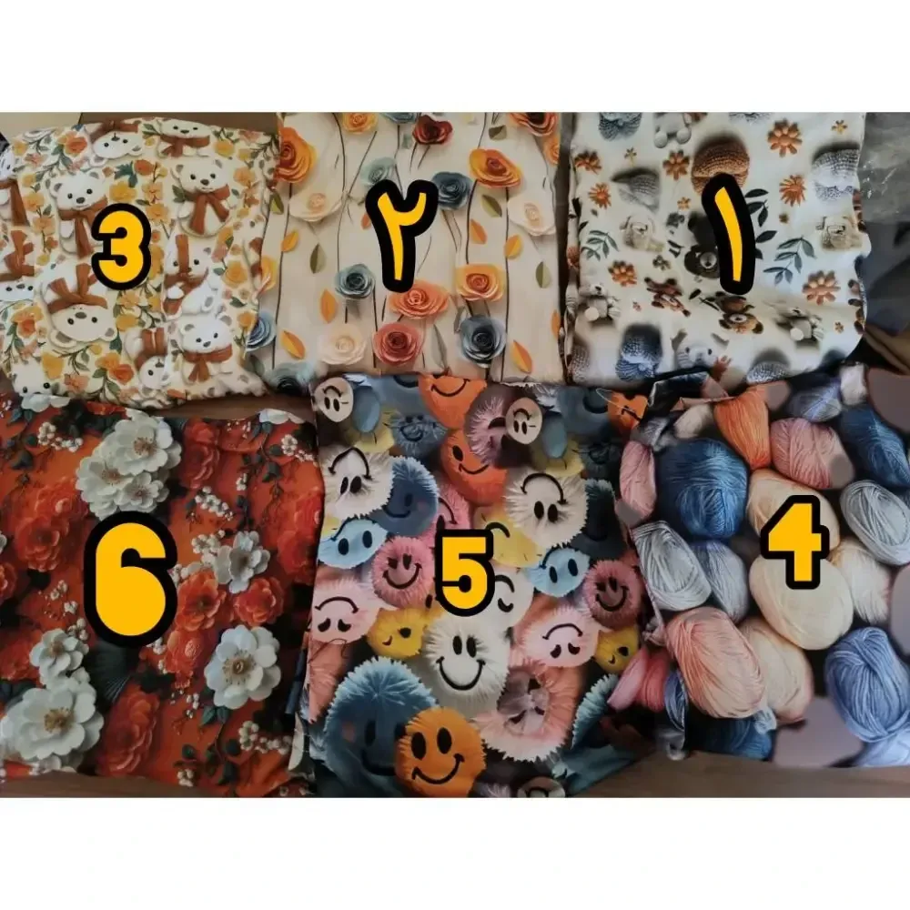 ست خانگی زنانه اسپان نخ پنبه فری سایز بلندی لباس 60 بلندی شلوار 100