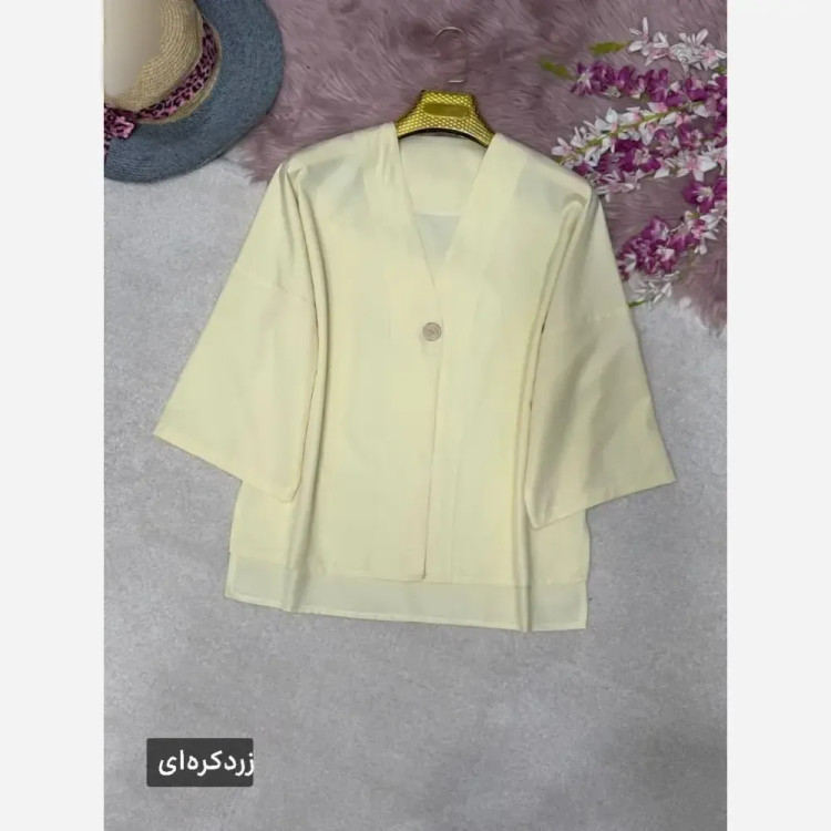 شومیز تک دکمه زنانه فری سایز خنک و سبک