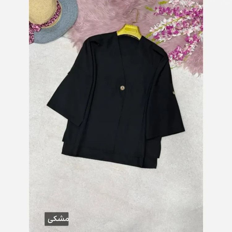 شومیز تک دکمه زنانه فری سایز خنک و سبک